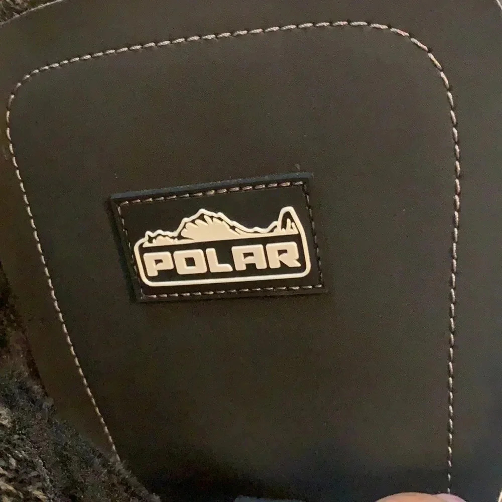 POLAR Quilted Lace Up Combat Boots Black Size 10 New - Picture 6 of 6